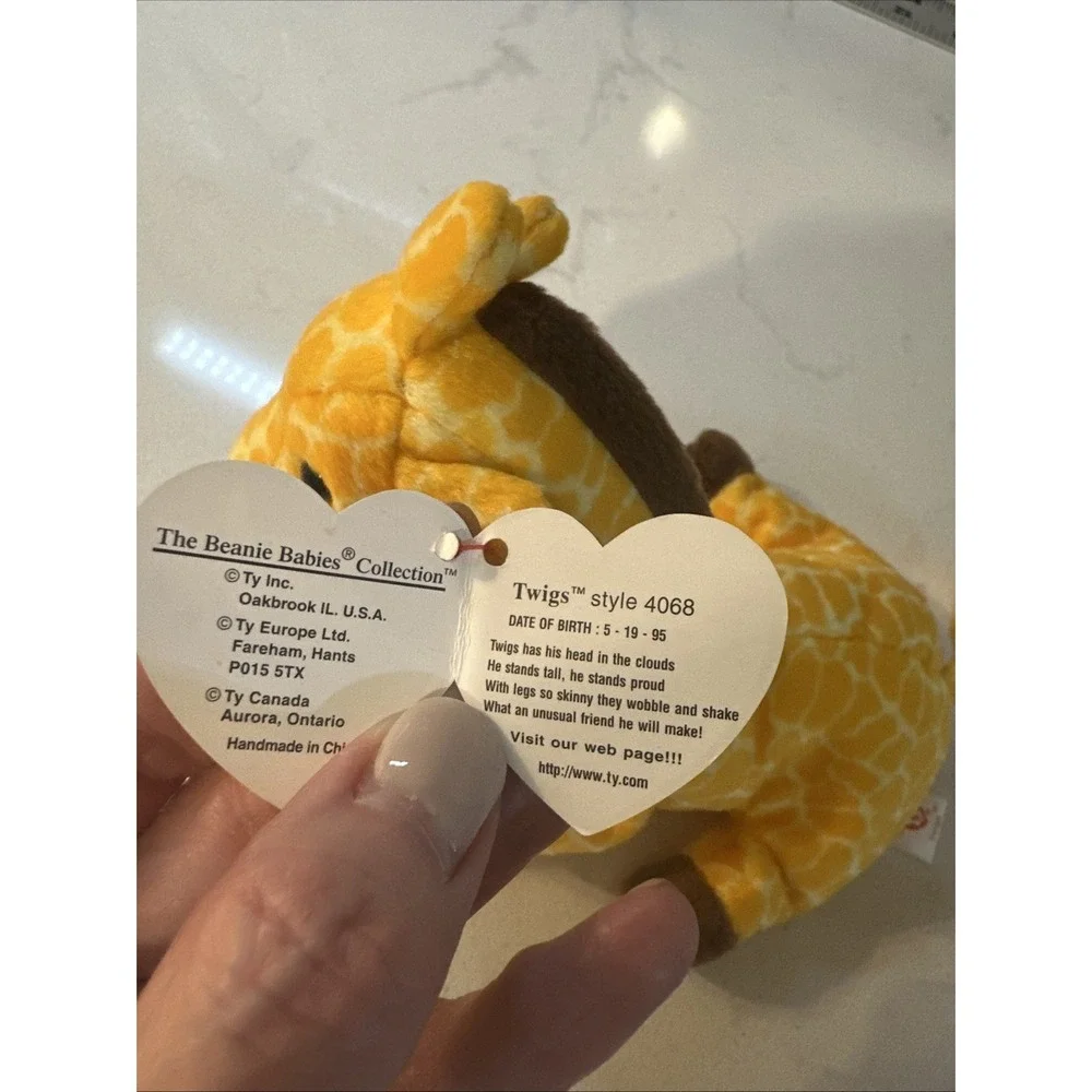 TY Original Beanie Baby ~TWIGS‎ The Giraffe 1995
